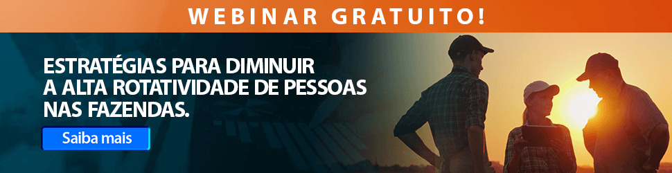 Webinar Estratégias para diminuir a alta rotatividade de pessoas nas fazendas