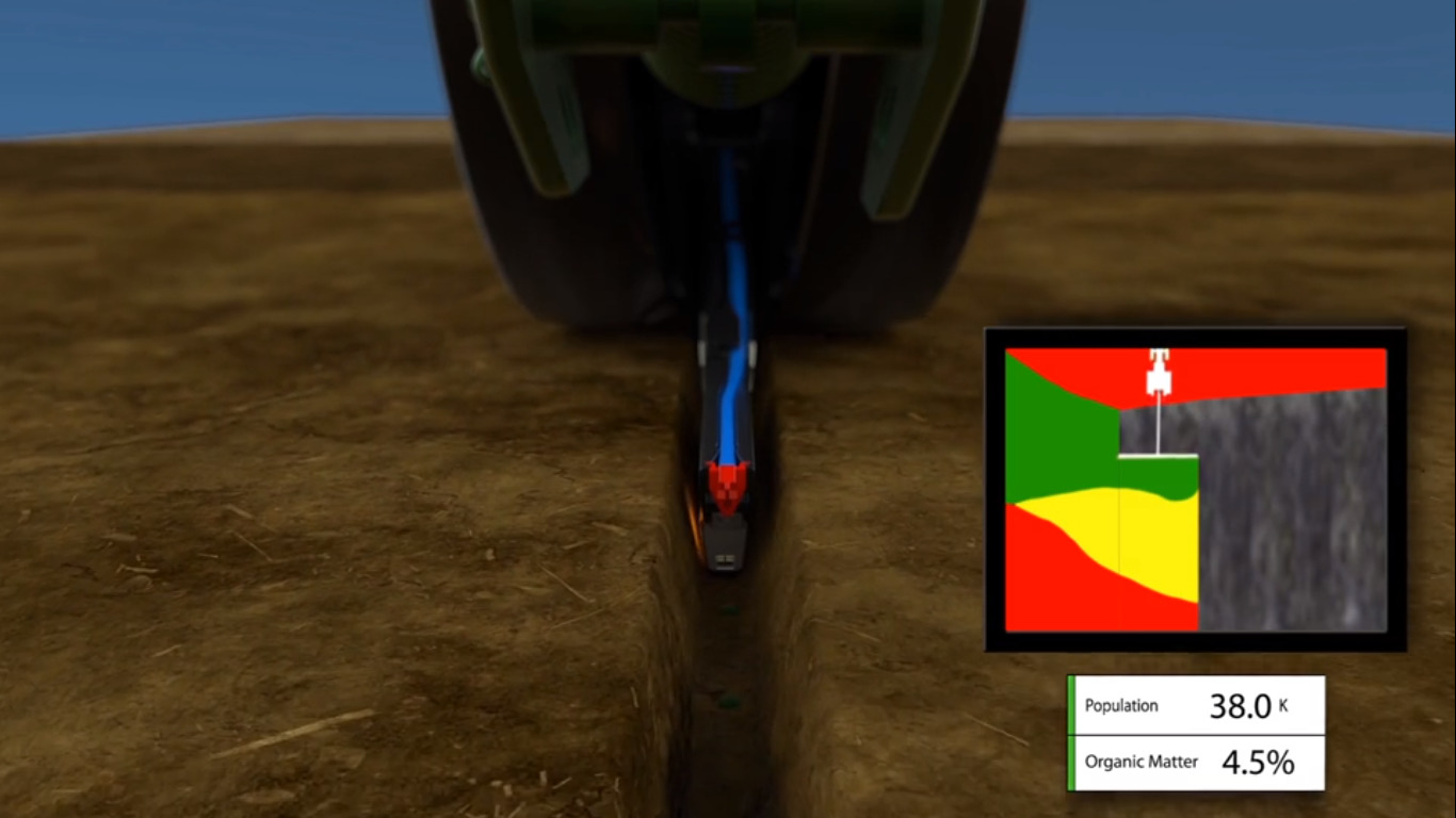 Sensor para semeadura em taxa variável