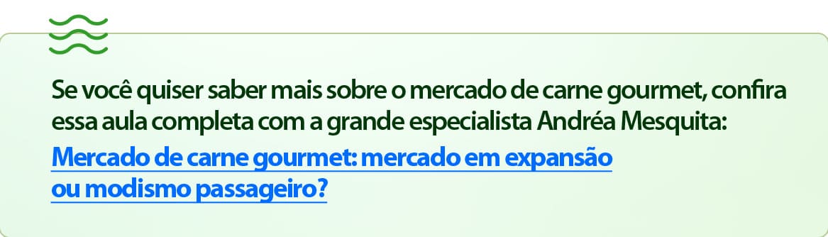 Mercado de carne gourmet