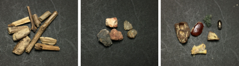 Impurezas que contaminam os grãos de café (pau, pedra, materiais estranhos).