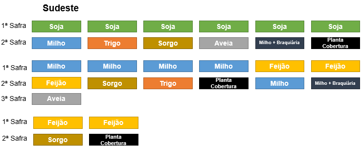 Rotação de culturas no Sudeste