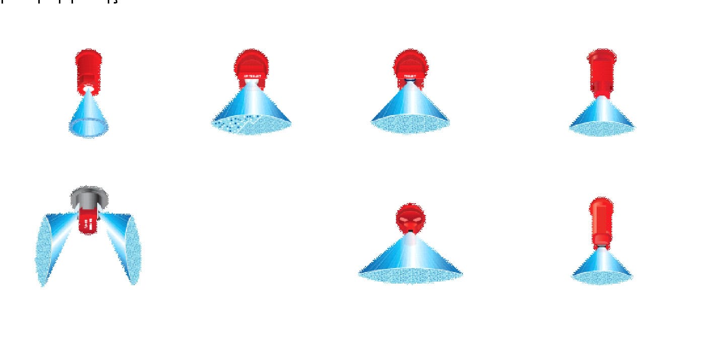 Tipos de pontas de pulverizador